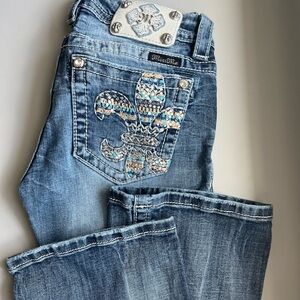 Miss Me boot cut jeans size 26, 23” inseam, great condition